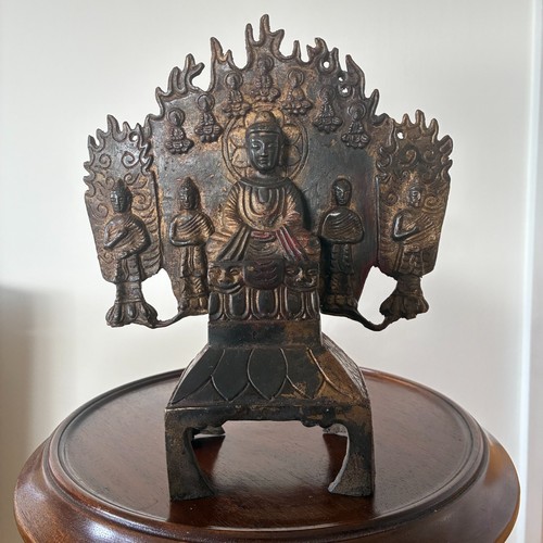 Japanese bronze amitabha - japanese,
