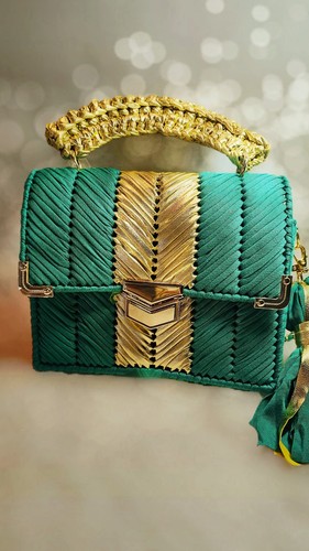 Luxury clutch emerald - clutch-, &