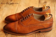 Oliver Sweeney Mallory Brown Leather Oxford Brogue Shoes Mens UK 9 US 10 EU 43