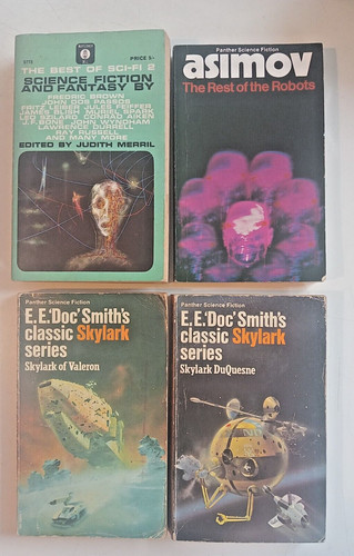 Science fiction paperbacks - 4,
