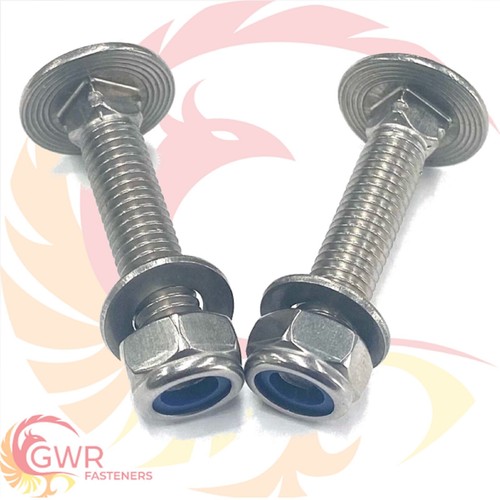 Carriage bolts washers - m8,