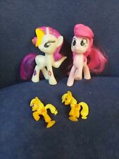 2 x American McDonalds My Little Ponys  & 2 x Squishy Pop Apple Jack Ponies