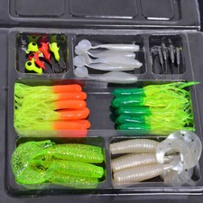 35 Pcs Soft Worm Fishing Baits