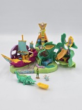 Vintage 1997 Bluebird Polly Pocket Disney Peter Pan Neverland Playset Figures 