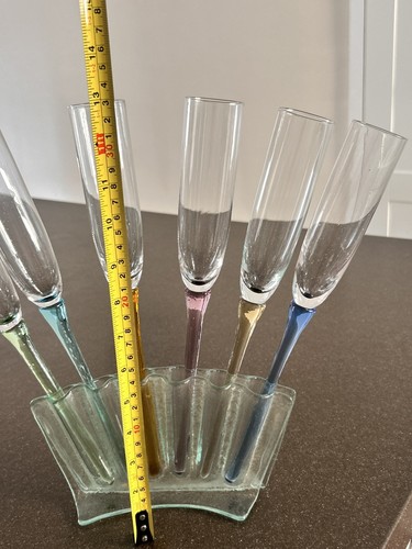 Vintage set coloured stem - of,