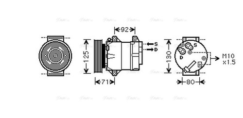 Ava aircon compressor rtak441 - ava,