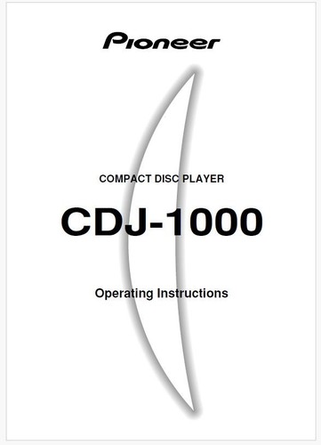 Pioneer cdj 1000 - compact, disc