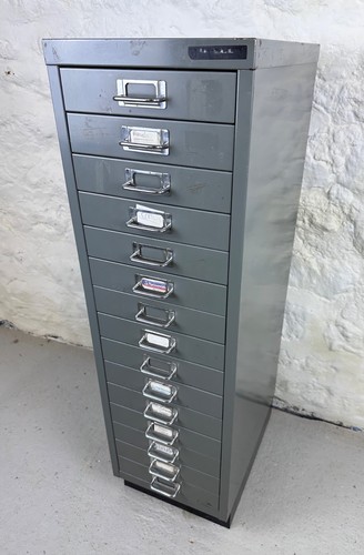 Bisley steel multi drawer - steel, (15)