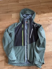 Ortovox Mens Pordoi Soft Shell Merino Wool Ski Jacket Size Medium