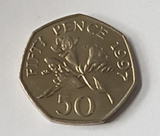 1997 CIRCULATED 50p FREESIA FLOWERS Bailiwick of Guernsey Fifty Pence coin QEII