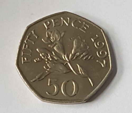 1997 circulated 50p freesia - 1997,