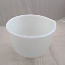 Vintage Fine King for SUNBEAM Mixer White Milk Glass Mixing Bowl USA 6" W 4.5" H