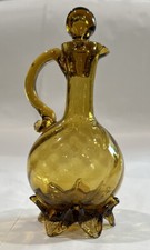 Vintage Amber Hand Blown