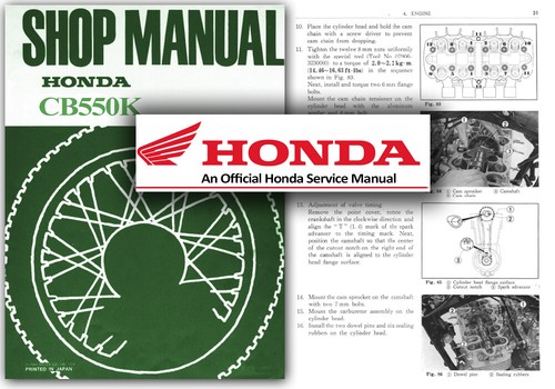 Honda cb550k service workshop - service,