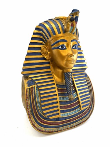Golden egyptian pharaoh - egyptian, bust