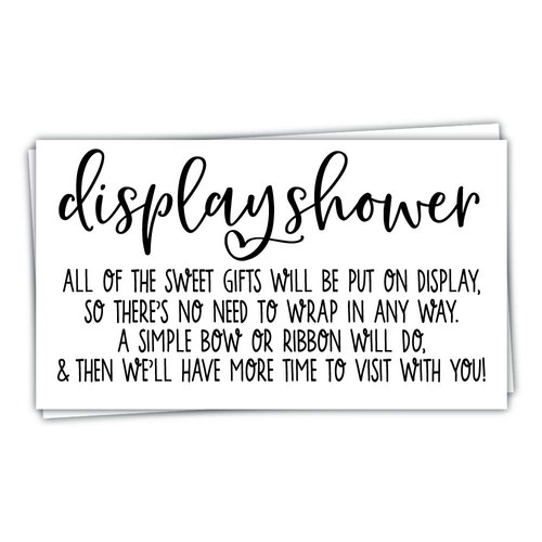 Count display shower cards - display,