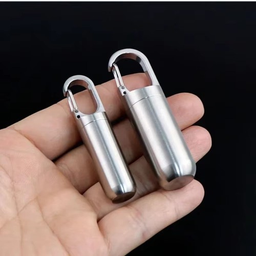 Pill box keychain portable - pill, keychain,