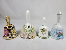 4 Bone China Bells Hand