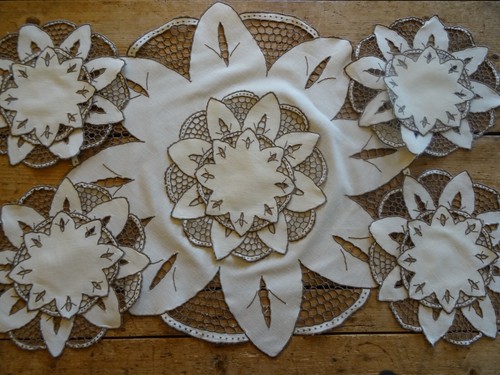 Set madeira embroidered - set,