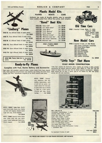 1961 paper eldon toy - 1961,