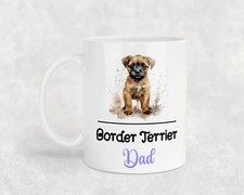 Border Terrier Dad Mug Gift Nice Fun Cute Dog Owner Birthday Christmas Present
