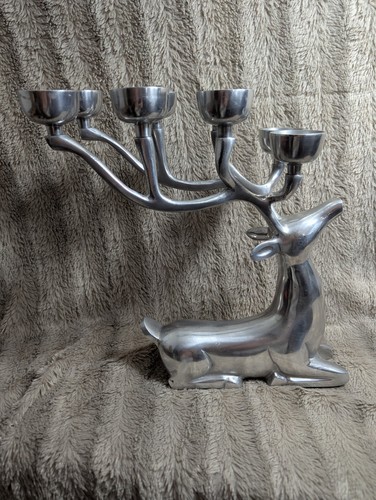 Vintage reindeer candelabra - reindeer, 8