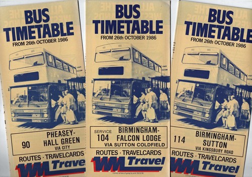 Travel bus timetable - wm,