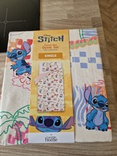 Disney Stitch Cotton Rich Duvet Set (Single) New Sealed