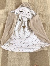 MORRK ALL SEASON BABY TRAVEL BLANKET CAR SEAT BUGGY BLANKET HOODIE - SIZE 1