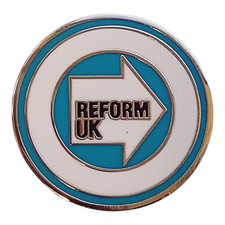 Reform UK Enamel Lapel Pin