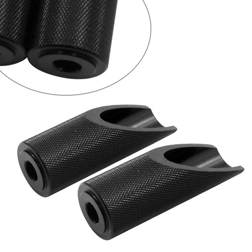 Pair black foot pedals - black, for