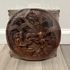 Carved wooden panel, Thai