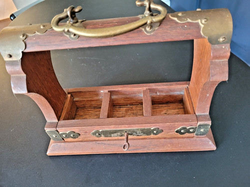Small brass bound antique - bound,,