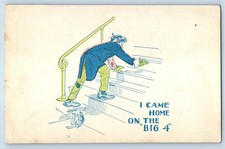 c1905 Humor Drunk Man I Came