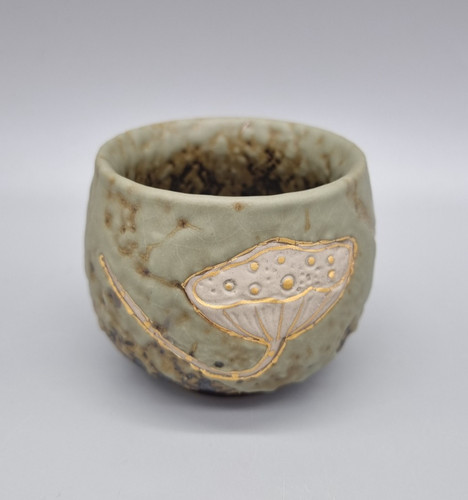 Green ash glazed small - green,