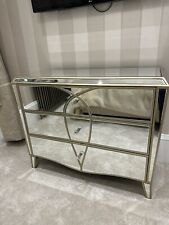 Gold Mirrored Chest Of 3 Drawers