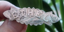 Sterling Silver Name Brooch