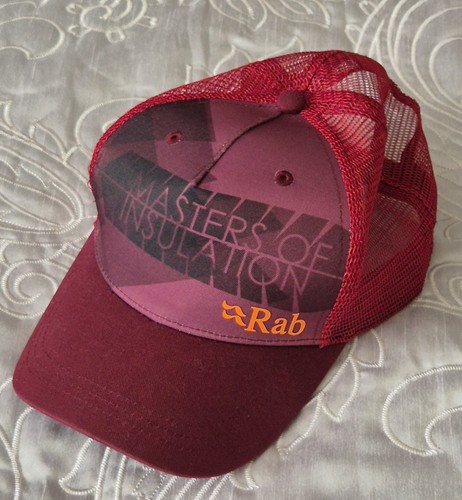 Rab burgundy mesh trucker - mesh,