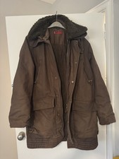 Levi’s Utility Jacket L Brown Heavy Coat Red Label Sherpa Collar Dual Zip Rare