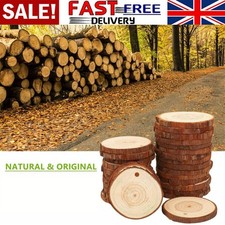 10-50PCS Wood Slices Round