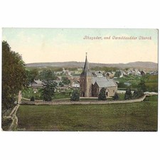 RHAYADER and Cwmdauddwr Church of St Bride, Radnorshire Postcard Unused