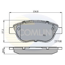 Brake Pads Set For Fiat Doblo