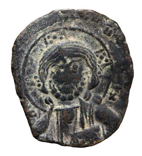 Byzantine christ follis - byzantine,