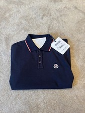 Moncler Navy Polo Shirt Size