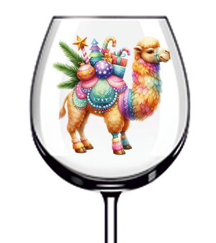 12x colourful christmas camel - 12x,