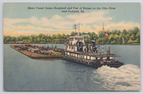 Towboat susan hougland barges - towboat,