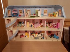 Playmobil Deluxe Dollhouse 5303 with extension/furniture,/figures & instructions