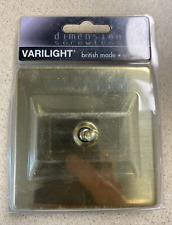 Varilight XDVT1S Screwless Polished Brass 1 Gang 1 or 2 Way Toggle Light Switch
