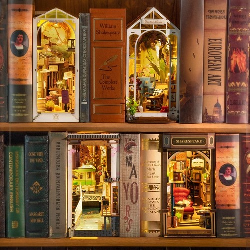 Rolif wooden led dollhouse - wooden,