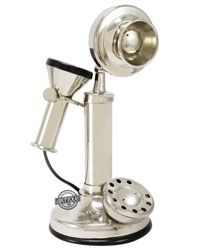 Vintage telephone candlestick - telephone,